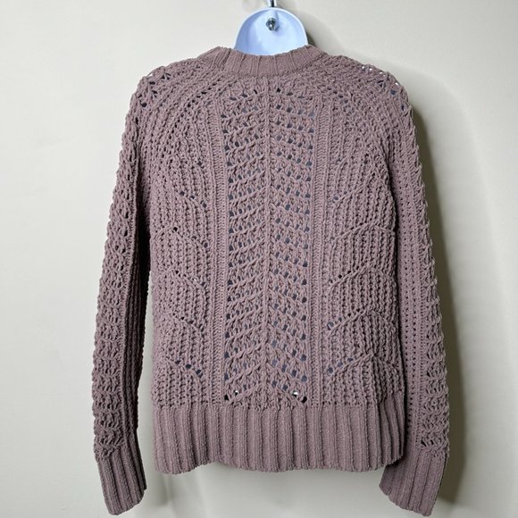 American Eagle Purple Knit Sweater Women's XS - Picture 3 of 4